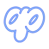😙 Эмодзи «Зимний шрифт» для Telegram