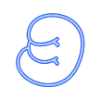 🤓 Эмодзи «Зимний шрифт» для Telegram