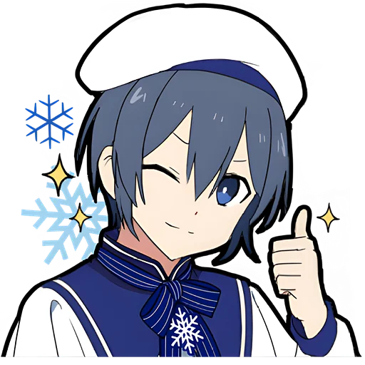 👍 Стикер «Зимний-кун» для Telegram