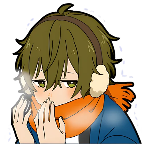 🥶 Стикер «Зимний-кун» для Telegram