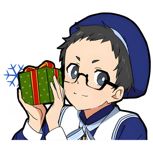 🎁 Стикер «Зимний-кун» для Telegram