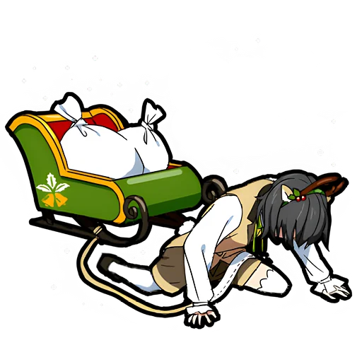 😪 Стикер «Зимний-кун» для Telegram