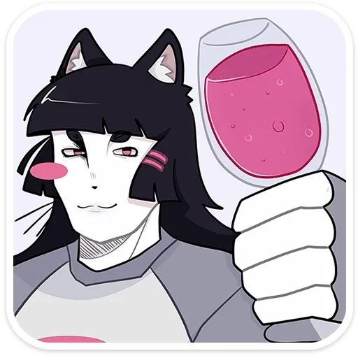 🍷 Стикер «Зизи без надписей» для Telegram
