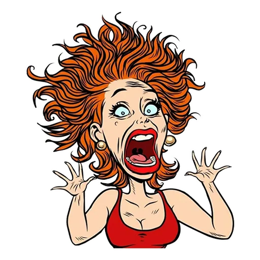 😡 Стикер «Злая женщина» для Telegram
