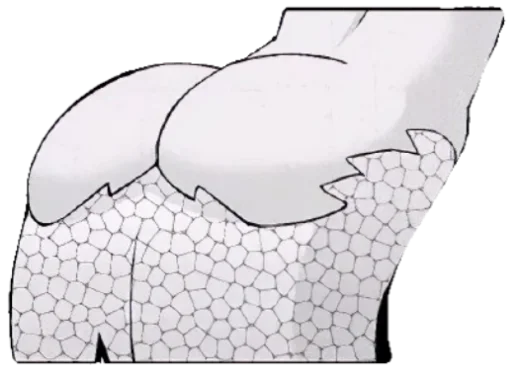 🍑 Стикер «Мия ЧБ» для Telegram