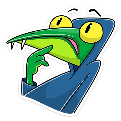 🤔 Стикер «Змеян Водолеевич» для Telegram