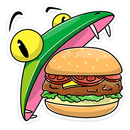 🍔 Стикер «Змеян Водолеевич» для Telegram