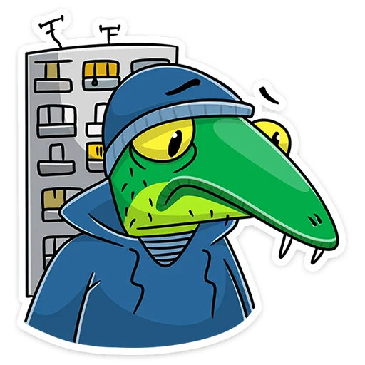 ☹️ Стикер «Змеян Водолеевич» для Telegram
