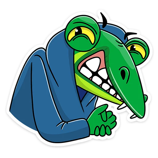 😈 Стикер «Змеян Водолеевич» для Telegram