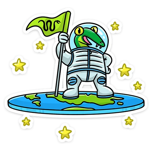 👩‍🚀 Стикер «Змеян Водолеевич» для Telegram