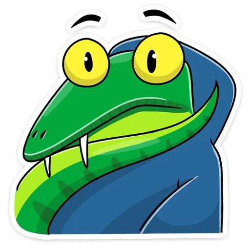😬 Стикер «Змеян Водолеевич» для Telegram