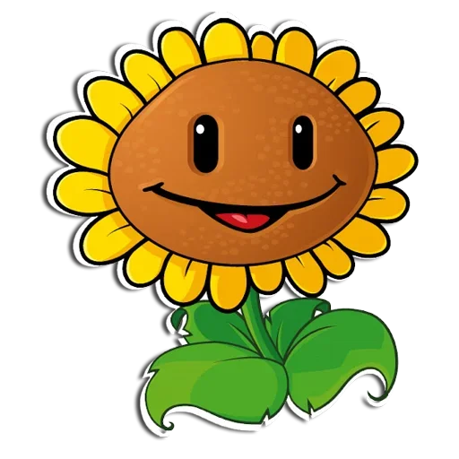 🌻 Стикер «Зомби vs Растения» для Telegram