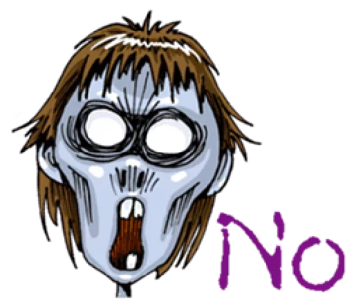 😡 Стикер «Zombie» для Telegram