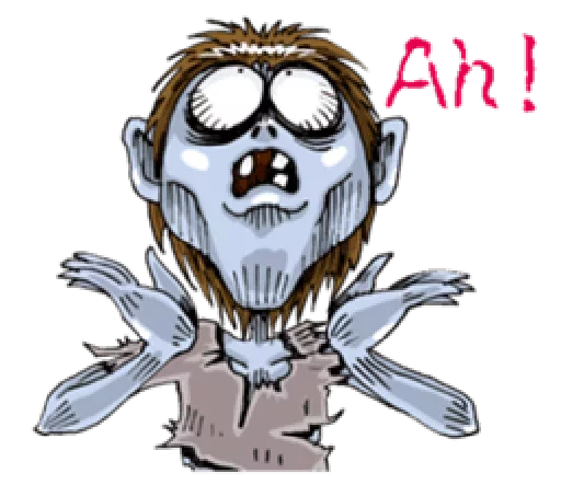 😣 Стикер «Zombie» для Telegram