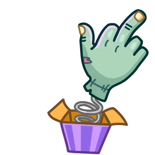 🖕 Стикер «Zombie Hand» для Telegram