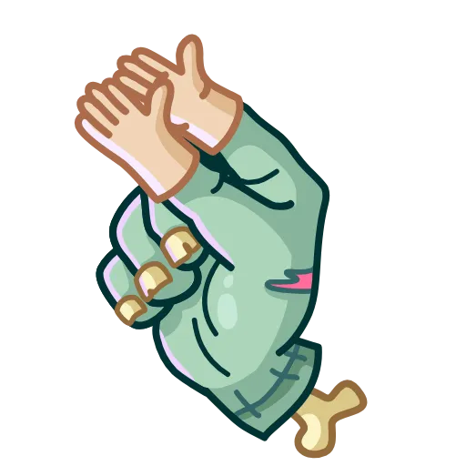 👏 Стикер «Zombie Hand» для Telegram