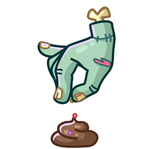 💩 Стикер «Zombie Hand» для Telegram