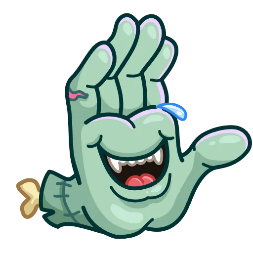 Стикерпак Zombie Hand для Telegram