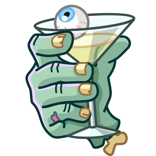 🍸 Стикер «Zombie Hand» для Telegram