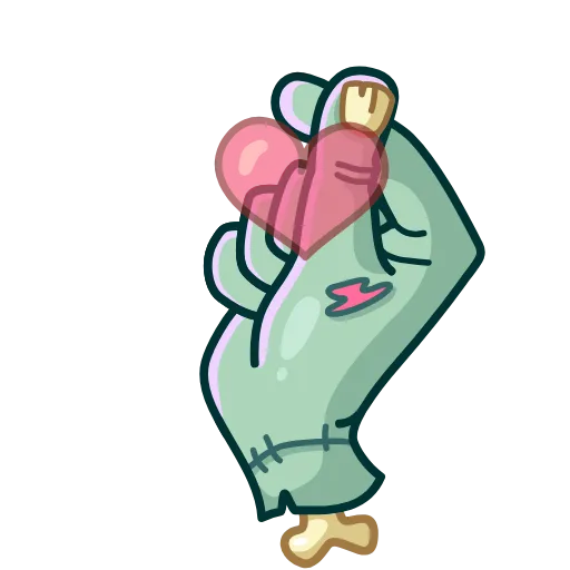 😘 Стикер «Zombie Hand» для Telegram