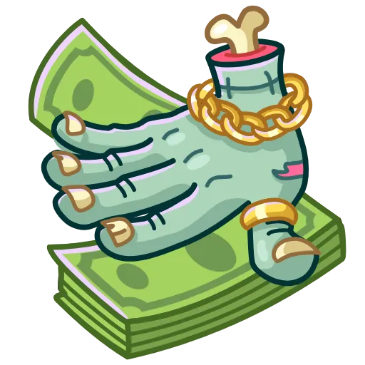 🤑 Стикер «Zombie Hand» для Telegram