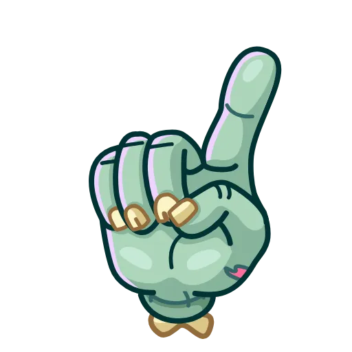 😠 Стикер «Zombie Hand» для Telegram