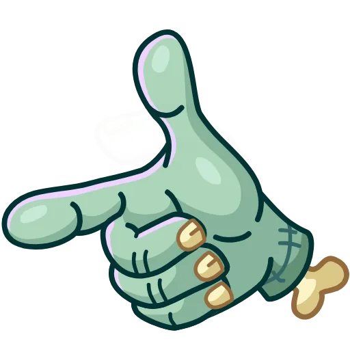 😉 Стикер «Zombie Hand» для Telegram