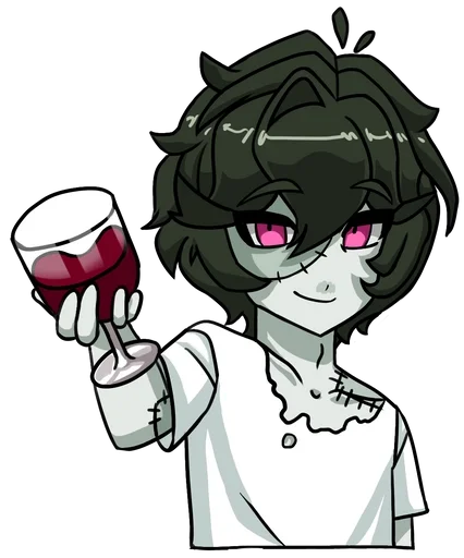 🍷 Стикер «Маскот» для Telegram
