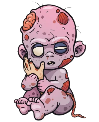 🧟‍♂ Стикер «zombieUI» для Telegram