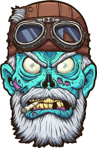 🧟‍♂ Стикер «zombieUI» для Telegram