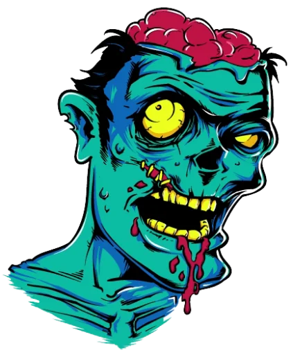 🧟‍♂ Стикер «zombieUI» для Telegram