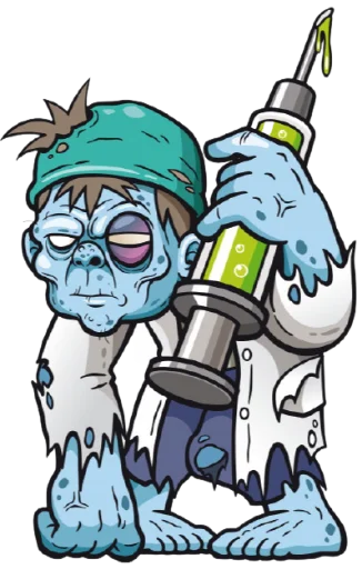 🧟‍♂ Стикер «zombieUI» для Telegram
