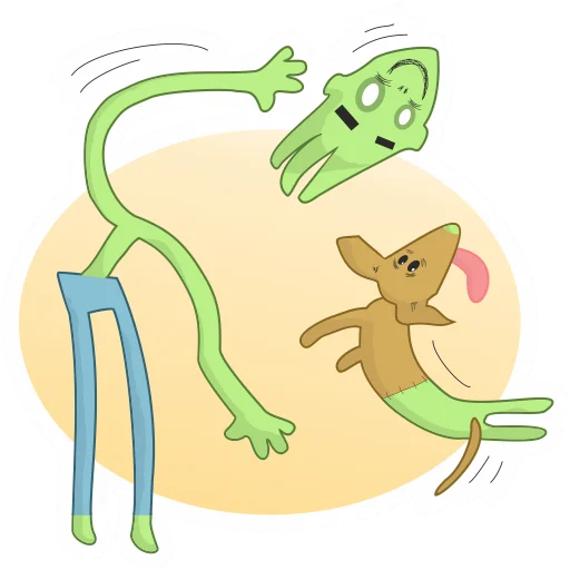 🙃 Стикер «Зомбовеганпокалипсис» для Telegram
