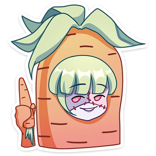 🥕 Стикер «Зомбяка» для Telegram