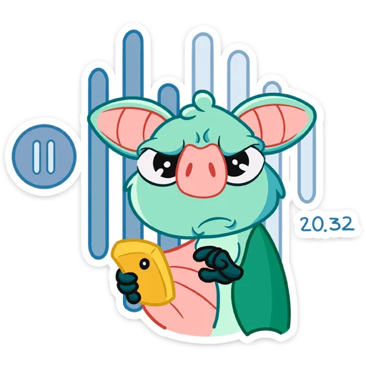 😒 Стикер «Летучая мышь Зуми» для Telegram