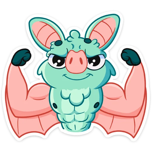 💪 Стикер «Летучая мышь Зуми» для Telegram