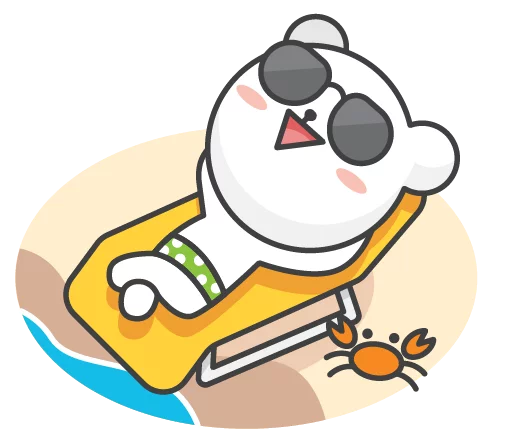 🏖 Стикер «Zoo Office» для Telegram