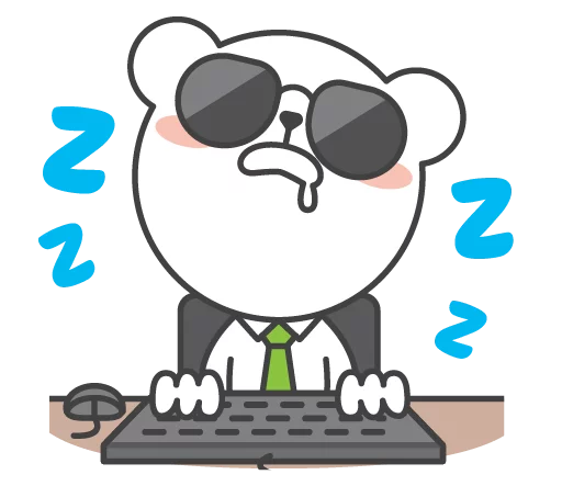 😴 Стикер «Zoo Office» для Telegram