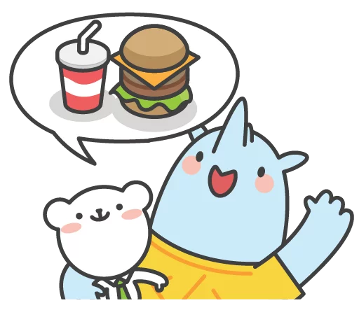 🍔 Стикер «Zoo Office» для Telegram