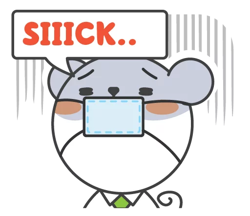 😷 Стикер «Zoo Office» для Telegram