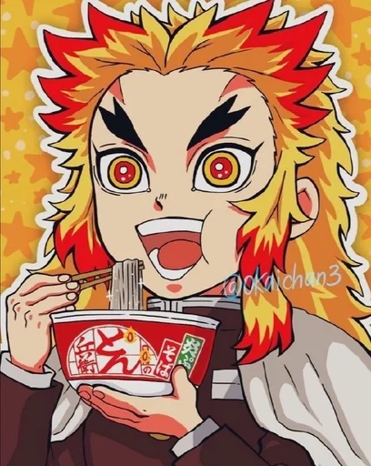 Стикерпак Kyoujurou Rengoku для Telegram