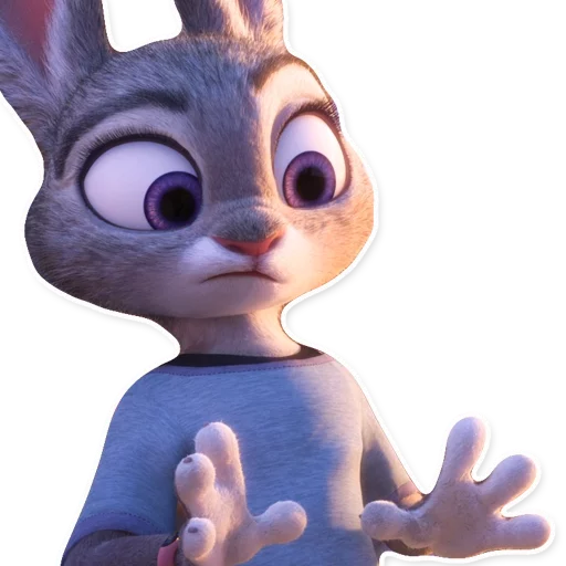 😕 Стикер «ZootopiaJudy» для Telegram