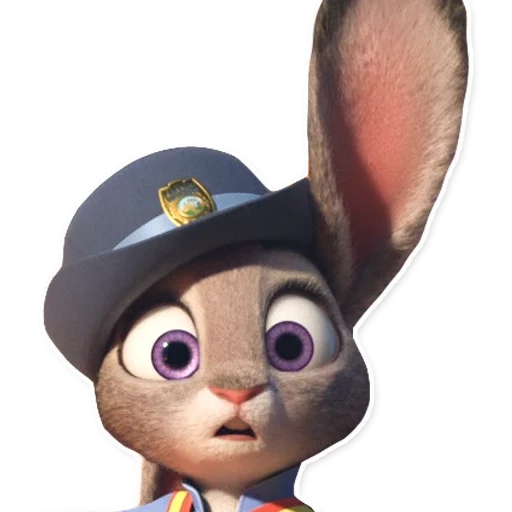 😯 Стикер «ZootopiaJudy» для Telegram