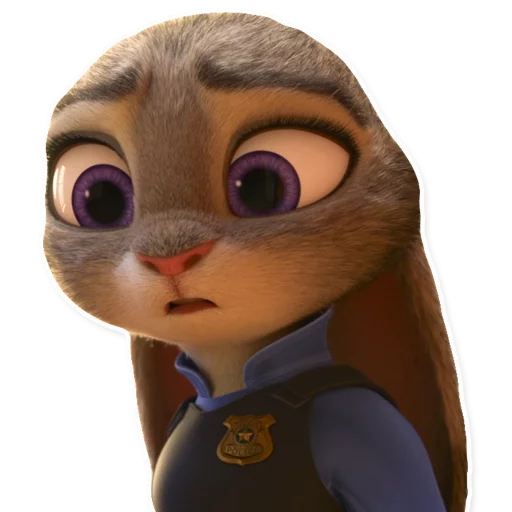 😯 Стикер «ZootopiaJudy» для Telegram
