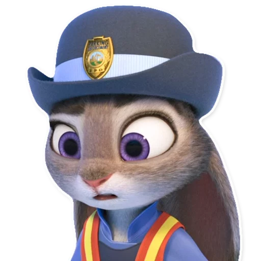 😯 Стикер «ZootopiaJudy» для Telegram