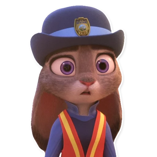 😯 Стикер «ZootopiaJudy» для Telegram