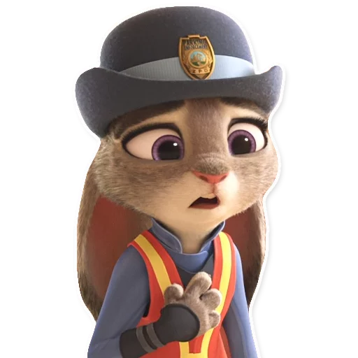 😦 Стикер «ZootopiaJudy» для Telegram