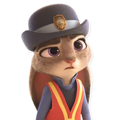 😕 Стикер «ZootopiaJudy» для Telegram