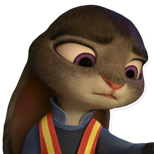 😕 Стикер «ZootopiaJudy» для Telegram