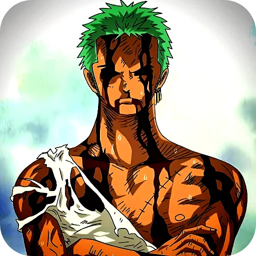 😵 Стикер «Zoro Roronoa» для Telegram